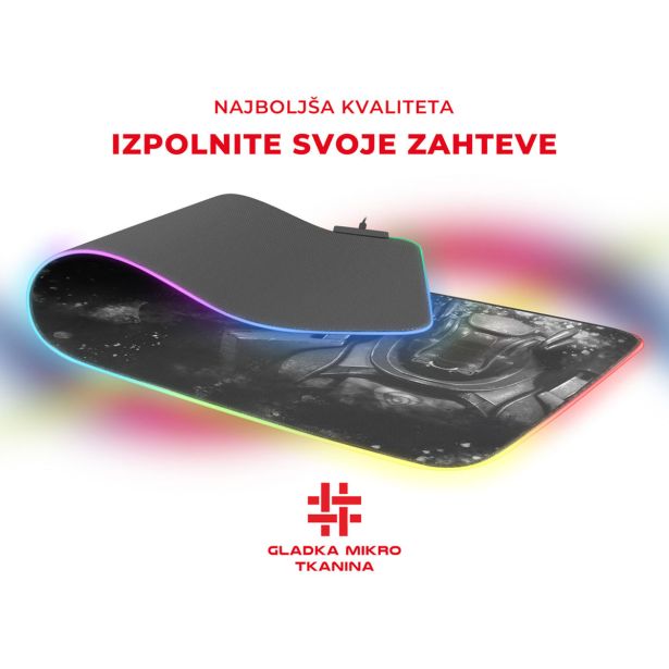 GAMING PODLOGA ZA MIŠKO GENESIS BORON 500 XXL, ČRNO-SIVA