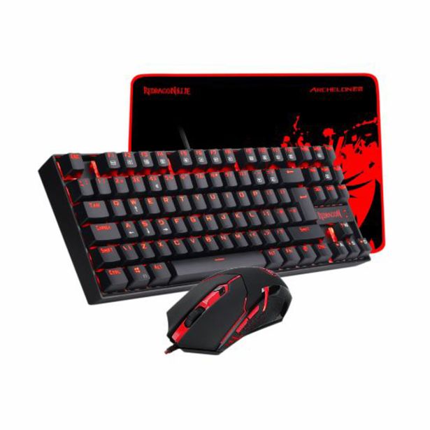 GAMING SET REDRAGON COMBO K552-BA-2 (3IN1) MIŠKA, TIPKOVNICA, PODLOGA