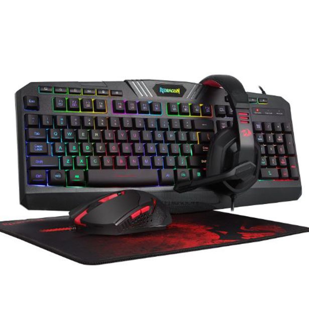 GAMING SET REDRAGON COMBO S101-BA-2 (4IN1) MIŠKA,TIPK.,SLUŠ.,PODLOGA