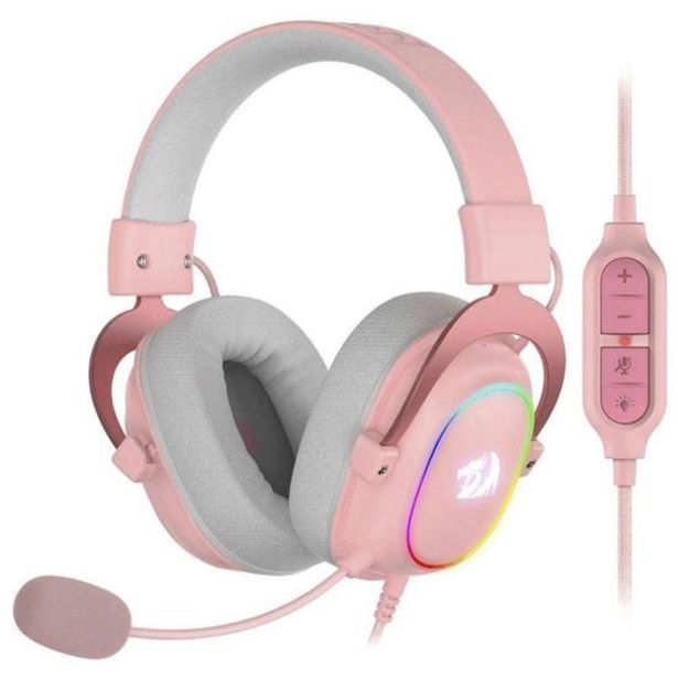 GAMING SLUŠALKE REDRAGON ZEUS-X ROZA BARVE