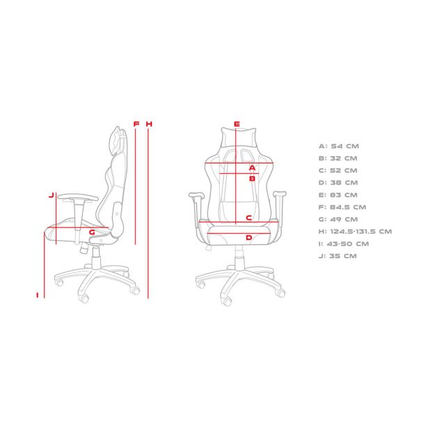 GAMING STOL GENESIS NITRO 440, ČRNA