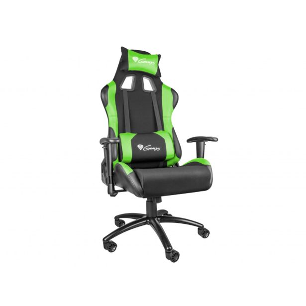 GAMING STOL GENESIS NITRO 550, ČRNO-ZELENA