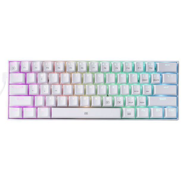 GAMING TIPKOVNICA REDRAGON DRAGONBORN K630 RGB BELA, RDEČA STIKALA