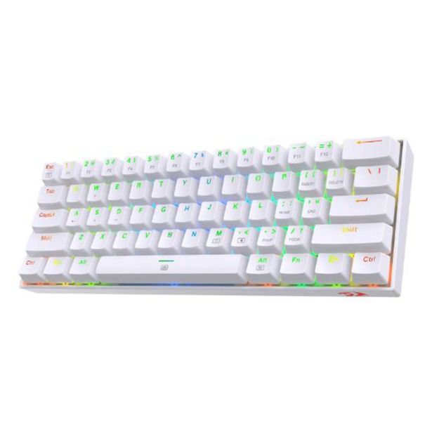 GAMING TIPKOVNICA REDRAGON DRAGONBORN K630 RGB BELA, RDEČA STIKALA