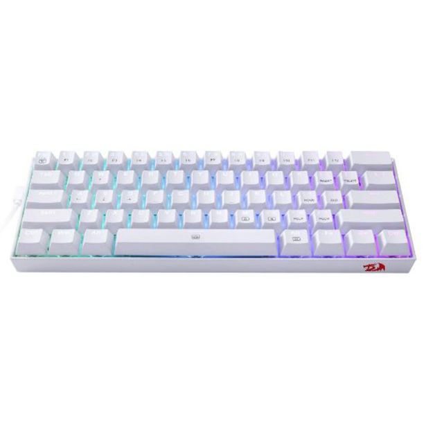 GAMING TIPKOVNICA REDRAGON DRAGONBORN K630 RGB BELA, RDEČA STIKALA