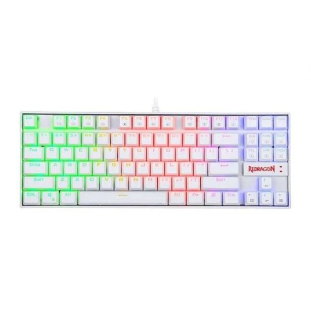GAMING TIPKOVNICA REDRAGON KUMARA K552-2 RGB MEHANSKA, BELA