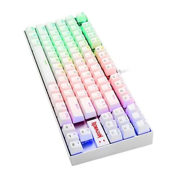 GAMING TIPKOVNICA REDRAGON KUMARA K552-2 RGB MEHANSKA, BELA
