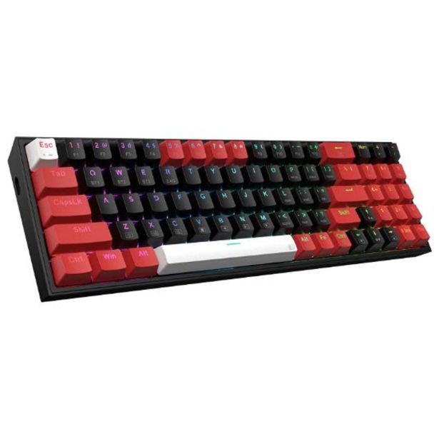 GAMING TIPKOVNICA REDRAGON POLLUX K628RGB PRO ŽIČNA/BREZŽIČNA, MEHANSKA