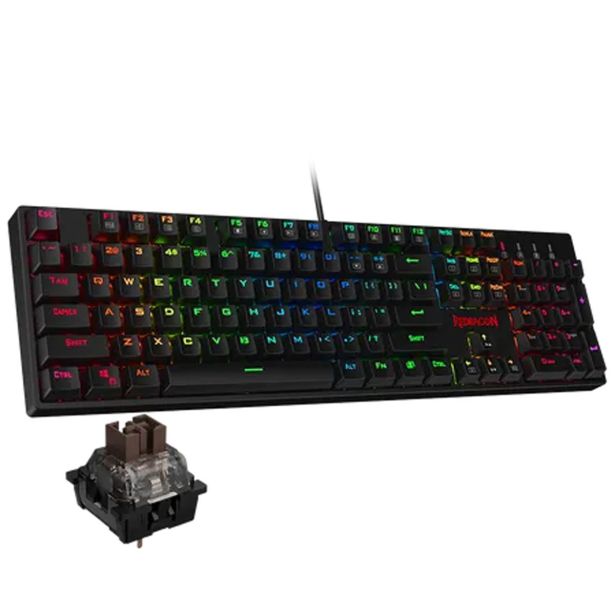 GAMING TIPKOVNICA REDRAGON SURARA K582-RGB BROWN