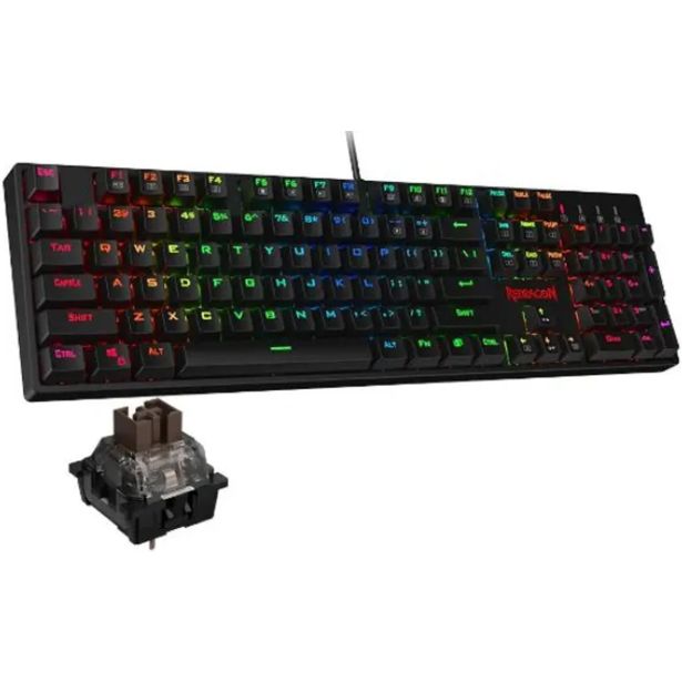 GAMING TIPKOVNICA REDRAGON SURARA K582RGB MEHANSKA, RJAVA STIKALA