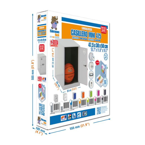 GARDEROBNA OMARA SIMONRACK DISM. MINI 475X300X500 MM