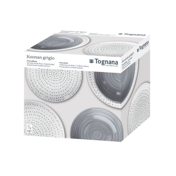 SET KROŽNIKOV TOGNANA 18 DELNI MADISON KOONAN GRIGIO