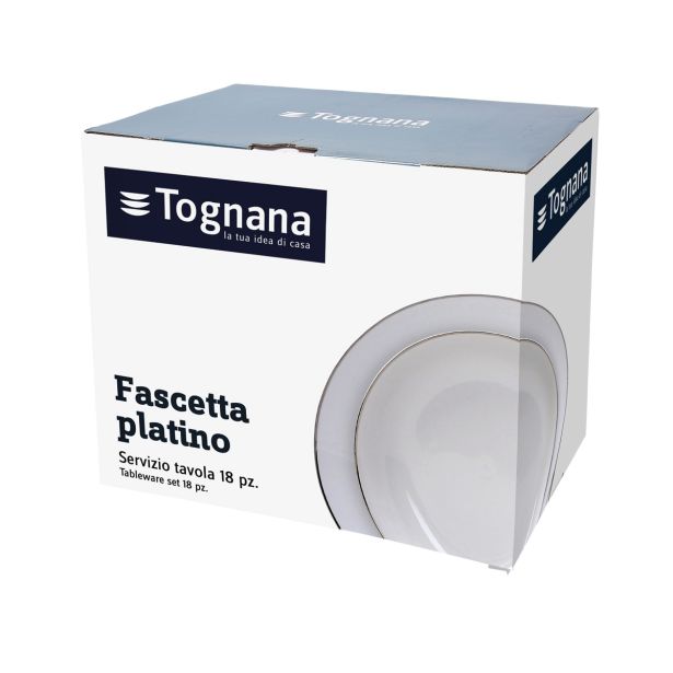 GARNITURA KROŽNIKOV TOGNANA 18 DELNA METROPOLIS FASCETTA PLATINO