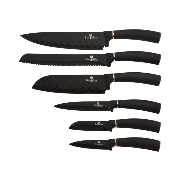 GARNITURA NOŽEV BERLINGER HAUS 6 DELNA BLACK ROSE