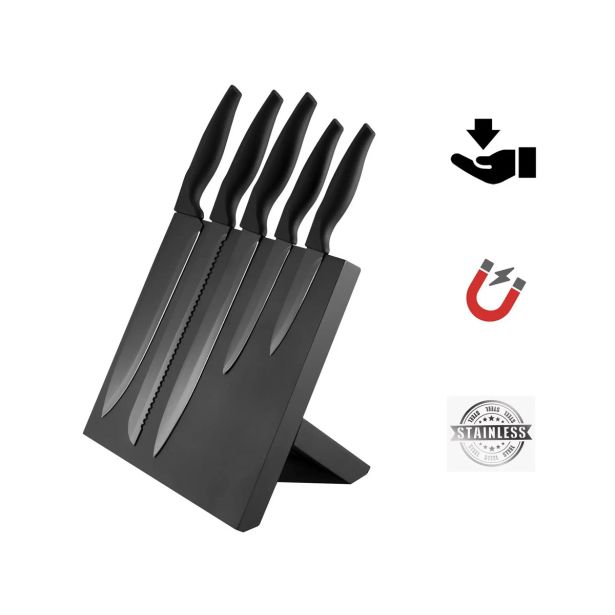 SET NOŽEV PLATINET 5 NOŽEV, MAGNETNO STOJALO