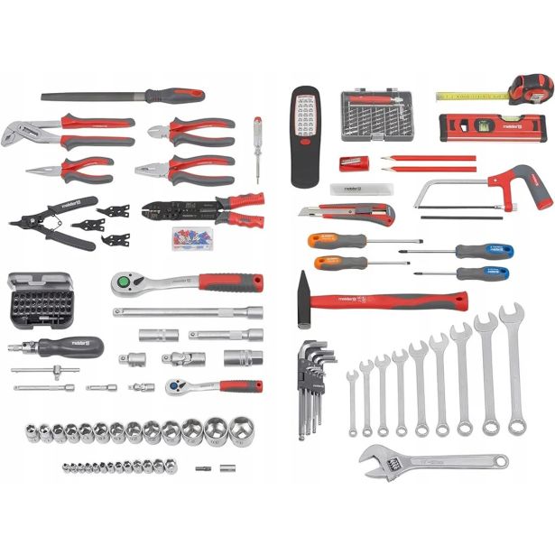 GARNITURA ORODJA CONMETALL 156 DELNA V KOVČKU S KOLEŠČKI