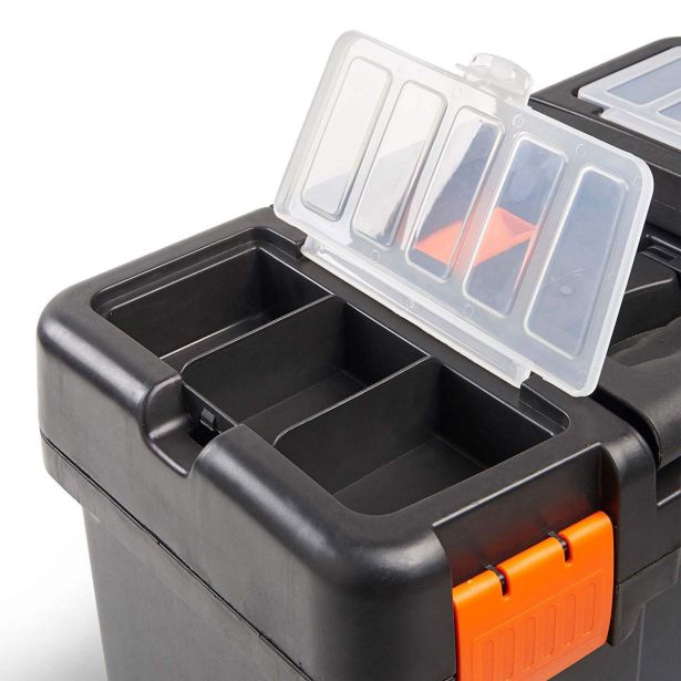 GARNITURA ORODJA VONHAUS KOVČEK ZA ORODJE NA KOLESIH