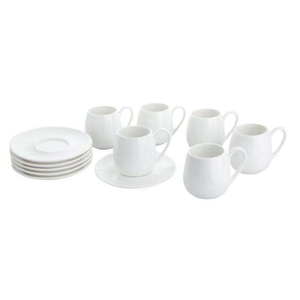 GARNITURA SKODELIC ALPEKS 6 DELNA BELA KAVA HJ1985