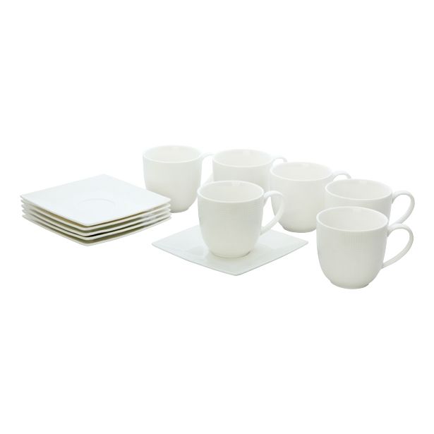 GARNITURA SKODELIC ALPEKS 6 DELNA BELA KAVA XB243