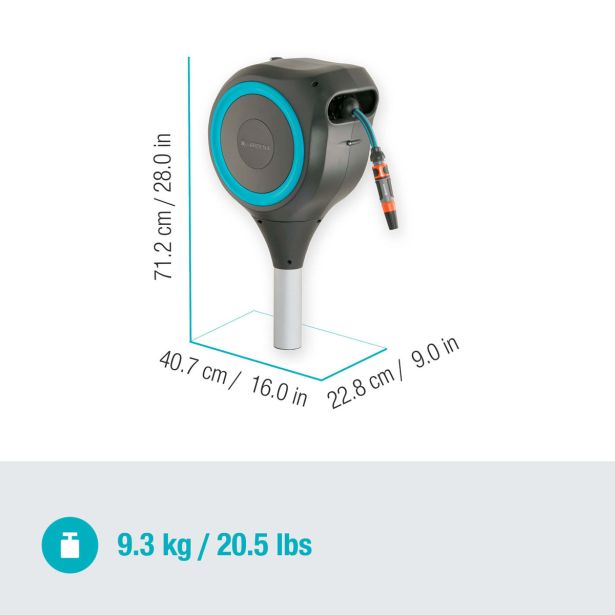 GARNITURA ZA ZALIVANJE GARDENA VRTNI NOSILEC ZA CEV ROLL-UP M 20 M