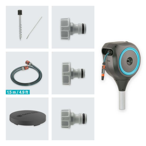 GARNITURA ZA ZALIVANJE GARDENA VRTNI NOSILEC ZA CEV ROLL-UP M 20 M