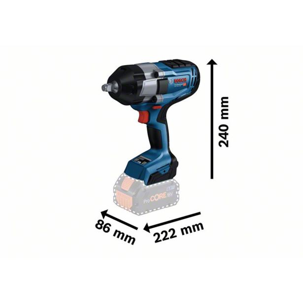 AKUMULAT. UDARNI VIJAČNIK BOSCH PROFESSIONAL GDS 18V-1000
