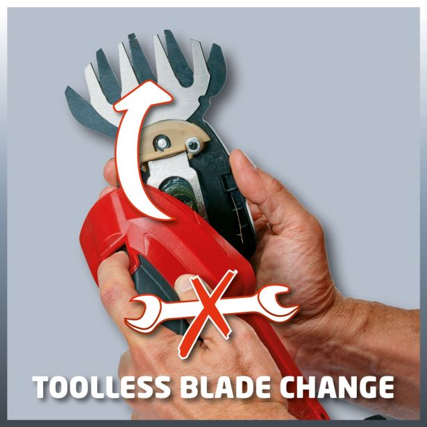 AKUMULATORSKE ŠKARJE ZA ŽIVO MEJO EINHELL GE-CG 18 LI SOLO BREZ BATERIJE IN POLNILNIKA