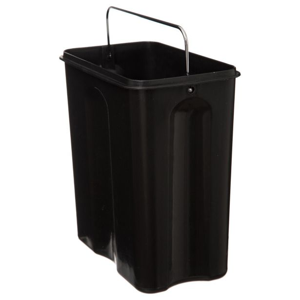 KOPALNIŠKI KOŠ ZA SMETI GEPARD BELI KOŠ ZA SMETI 5L PRAVOKOTEN S PEDALOM KOV.