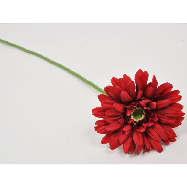 UMETNO CVETJE GERBERA ENOJNA 64CM RDEČA