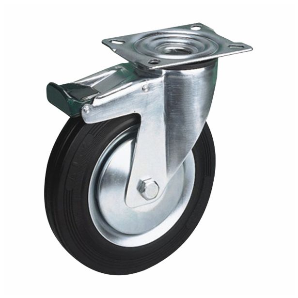 GIBLJIVO KOLO Z ZAVORO LIV-KOLESA 100 MM ZVISO FEGUVA QA PV 2-622A