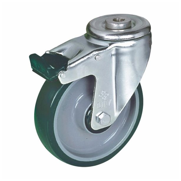 GIBLJIVO KOLO Z ZAVORO LIV-KOLESA 125 MM ZVL12PAPUKR ZE 2-055-25 K