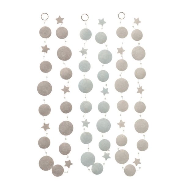 GIRLANDA, 180 CM, SORT