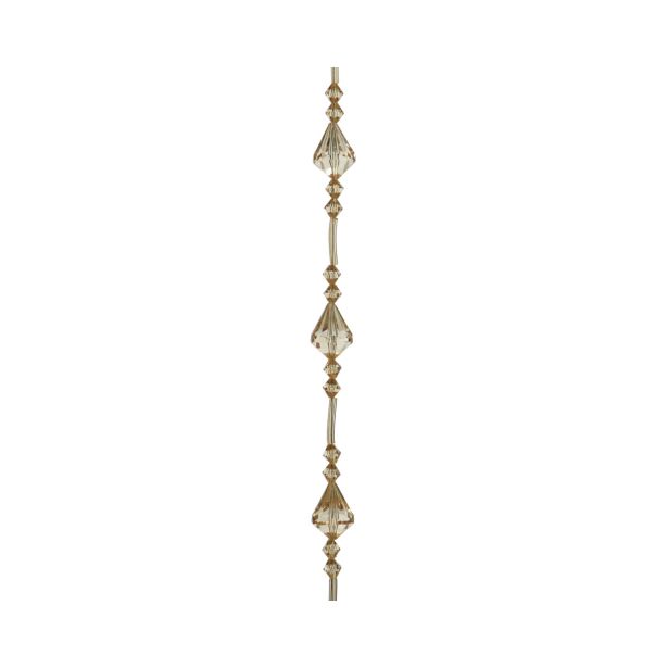 GIRLANDA DECORIS AKRILNI DIAMANTI 130 CM RJAVE BARVE