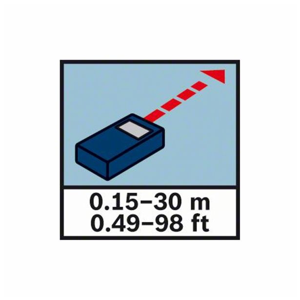 LASERSKI MERILNIK RAZDALJ BOSCH GLM 30 PROFESSIONAL