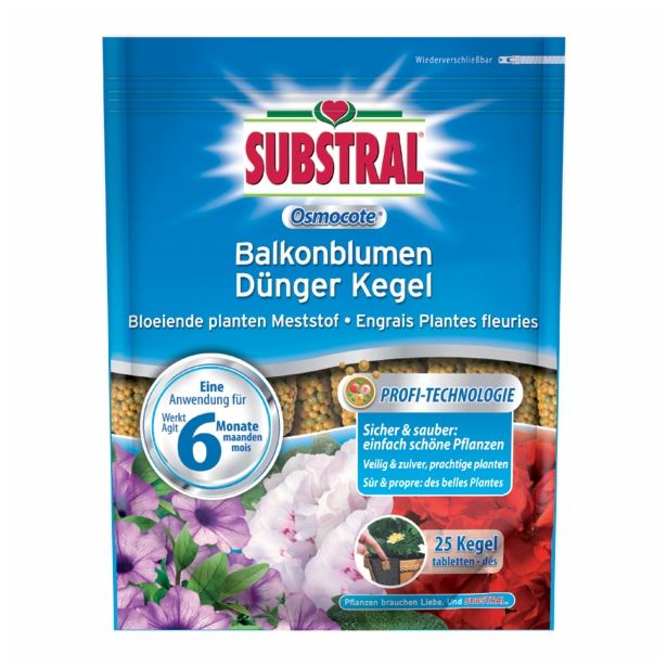 GNOJILNE TABLETKE ZA BALKONSKE RASTLINE OSMOCOTE SUBSTRAL 25 KOM.