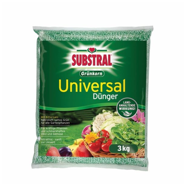 GNOJILO ZA PRIDELAVO SUBSTRAL UNIVERZALNO ZA VRT GRÜNKORN 3KG