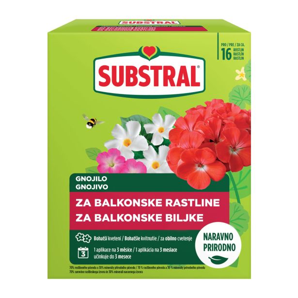 GNOJILO ZA OKR. RASTLINE SUBSTRAL ZA BALKONSKE RASTLINE 650 G