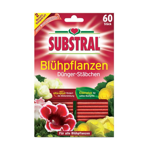 GNOJILO ZA PRIDELAVO SUBSTRAL MINERALNE PALČKE ZA CVETOČE RASTLINE 60 PALČK