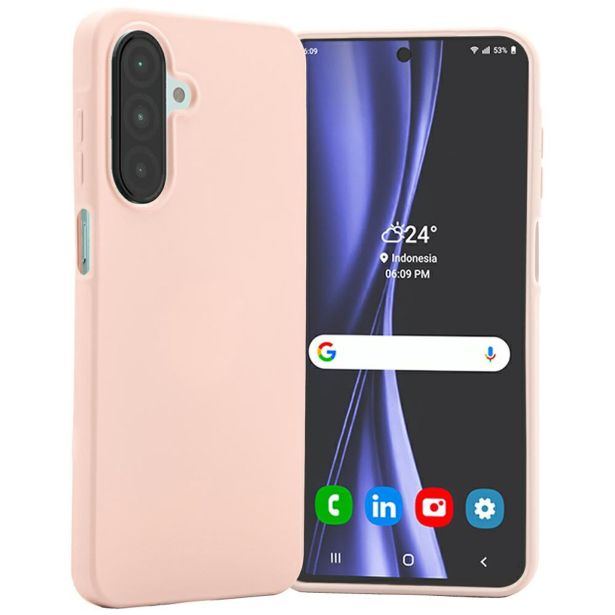 GOOSPERY SOFT FEELING SILIKONSKI OVITEK ZA SAMSUNG GALAXY A36 - BEŽ