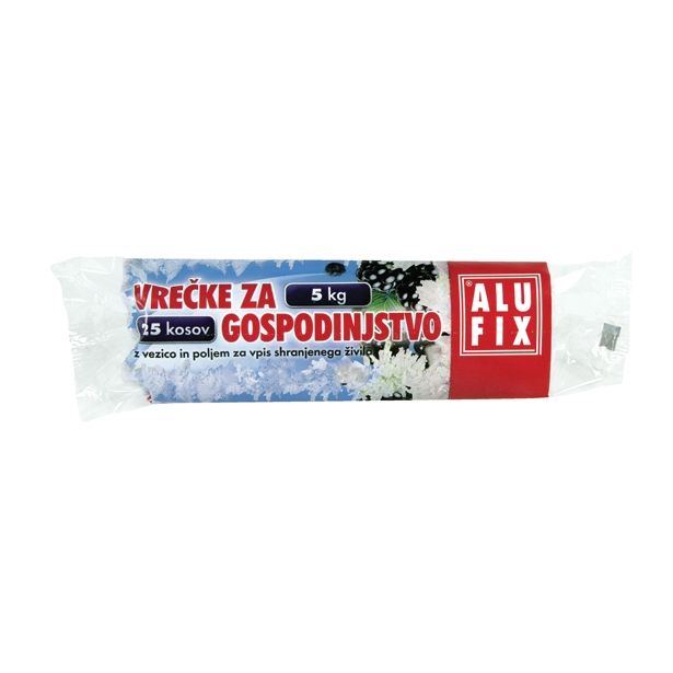 GOSPODINJSKA VREČKA ALUFIX 28X45 CM 5 KG 25/1 Z NAPISNIM SLOJEM