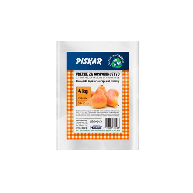 GOSPODINJSKA VREČKA PISKAR 30X40 CM 4 KG 25/1