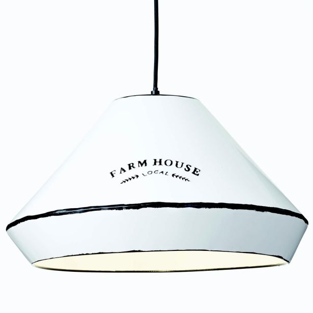 VISEČA SVETILKA GRAIN MAX.1X40W, BELA