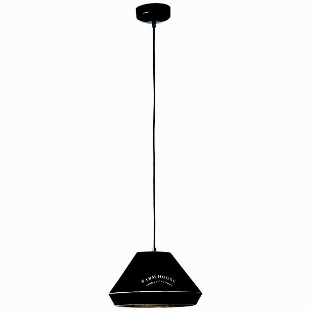 VISEČA SVETILKA GRAIN MAX.1X40W, ČRNA