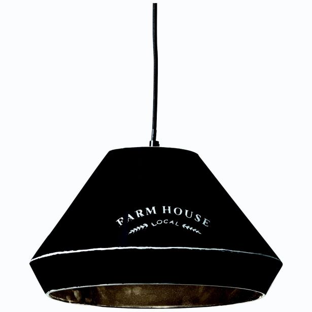 VISEČA SVETILKA GRAIN MAX.1X40W, ČRNA