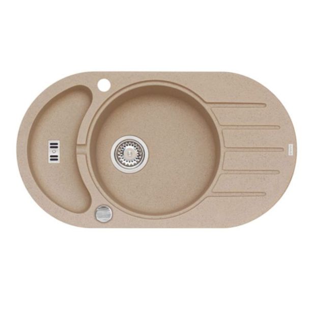 GRANITAL POMIVALNO KORITO ALVEUS NIAGARA 50, BEIGE-G55 780X435 MM