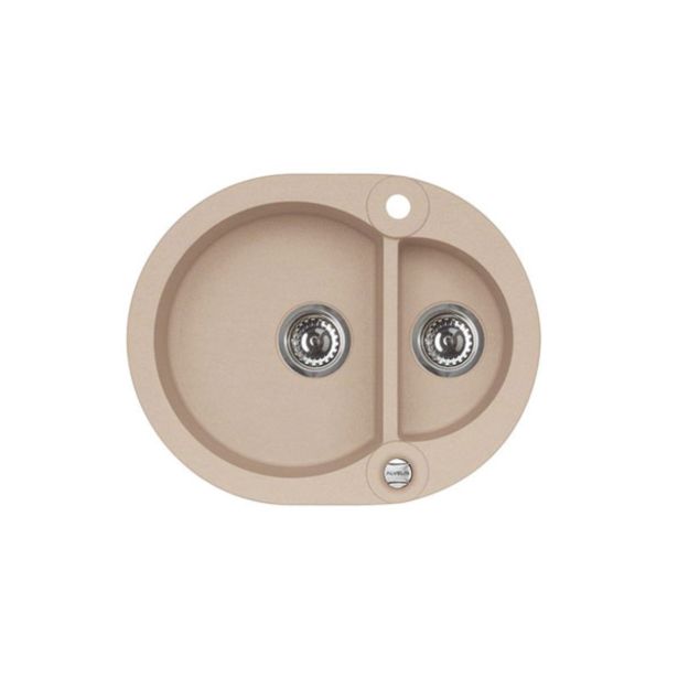 GRANITAL POMIVALNO KORITO ALVEUS ROLL 80, BEIGE-G55 595X475 MM