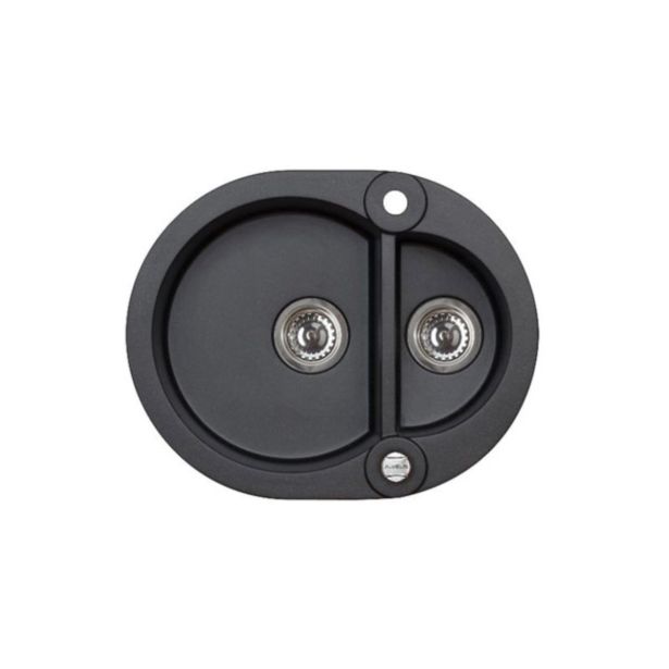 GRANITAL POMIVALNO KORITO ALVEUS ROLL 80, CARBON-G91 595X475 MM