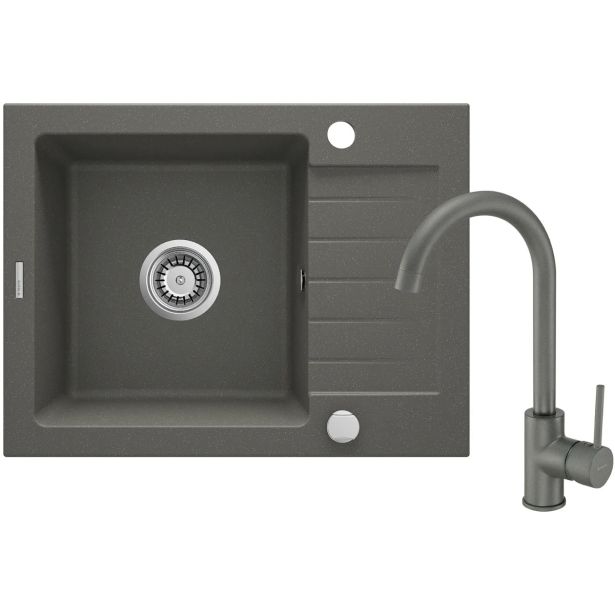 GRANITAL POMIVALNO KORITO DEANTE ZORBA ZQZA T11A SET Z ARMATURO