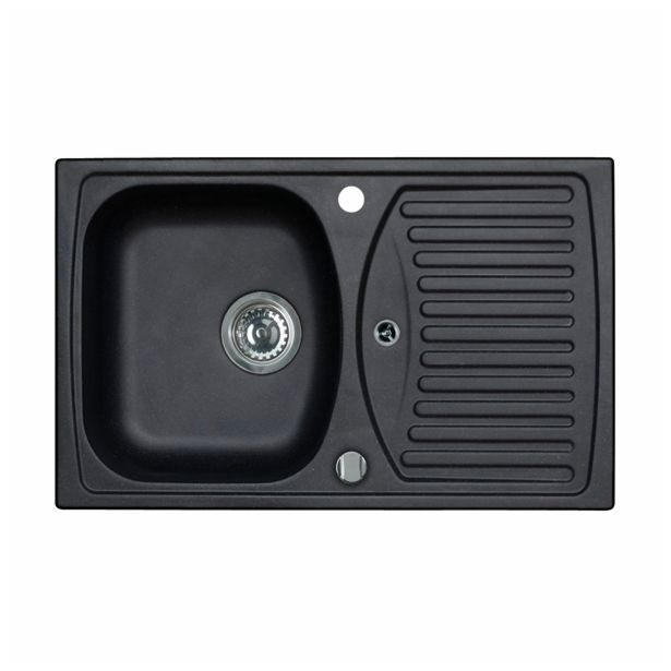 GRANITAL POMIVALNO KORITO KOVINOPLASTIKA LOŽ RECORD 30, G91 CARBON 780X480 MM