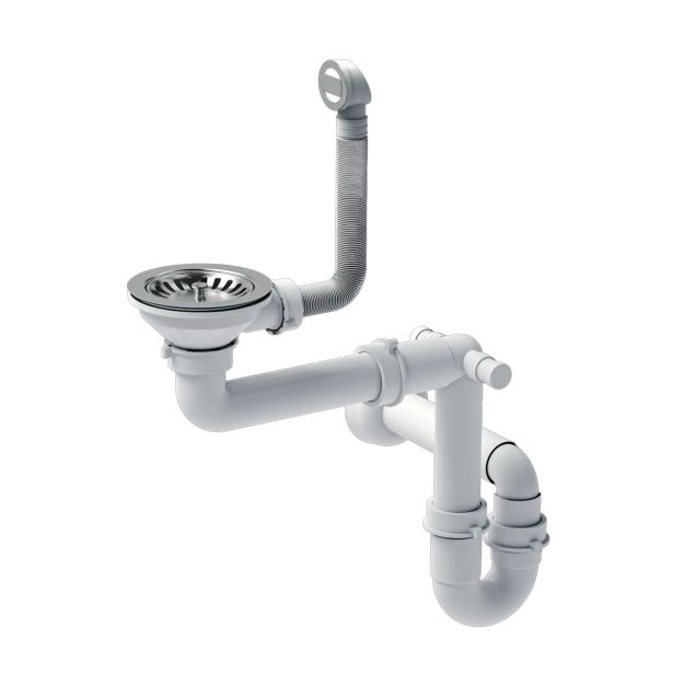 GRANITAL POMIVALNO KORITO QUADRON BEN 116 + KATE ČRN SET Z ARMATURO